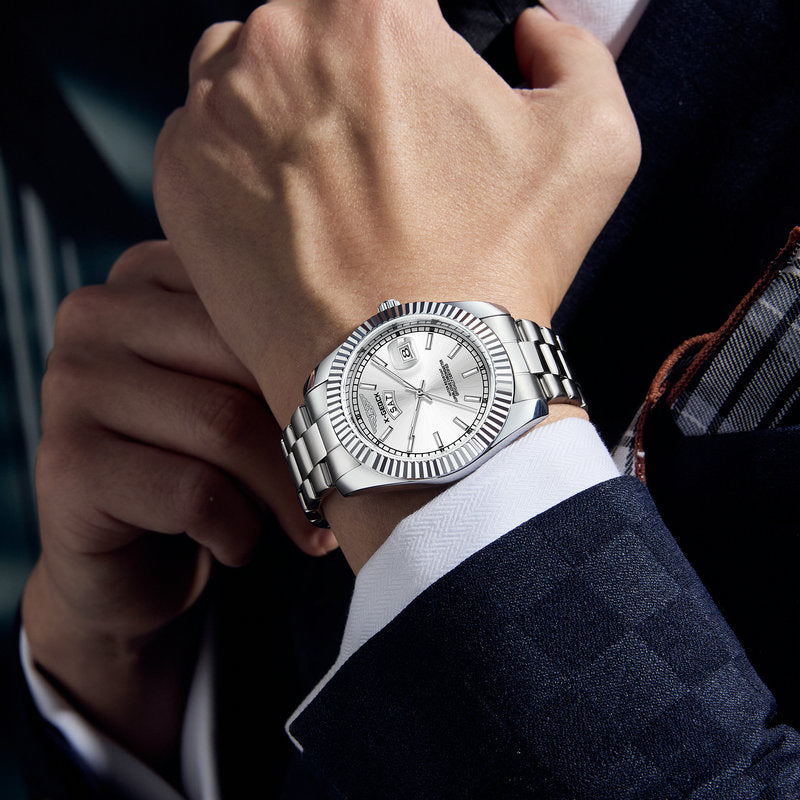 Ultra-thin Men Luminous Quartz Watch by VA