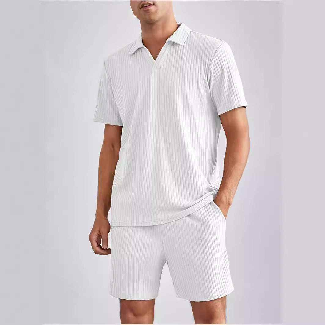 Polo Short Sleeve Shirt And Shorts Set by VA