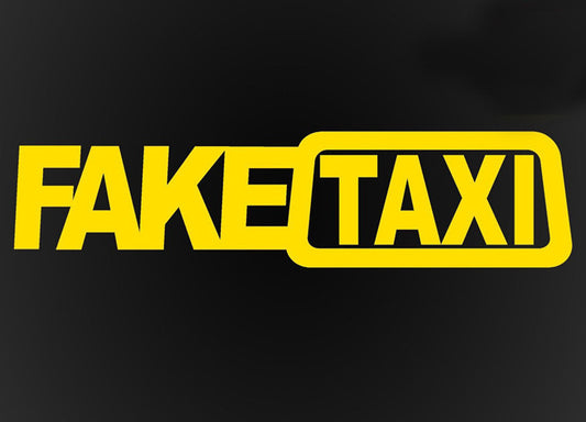 Fake Taxi Car Sticker BY VA