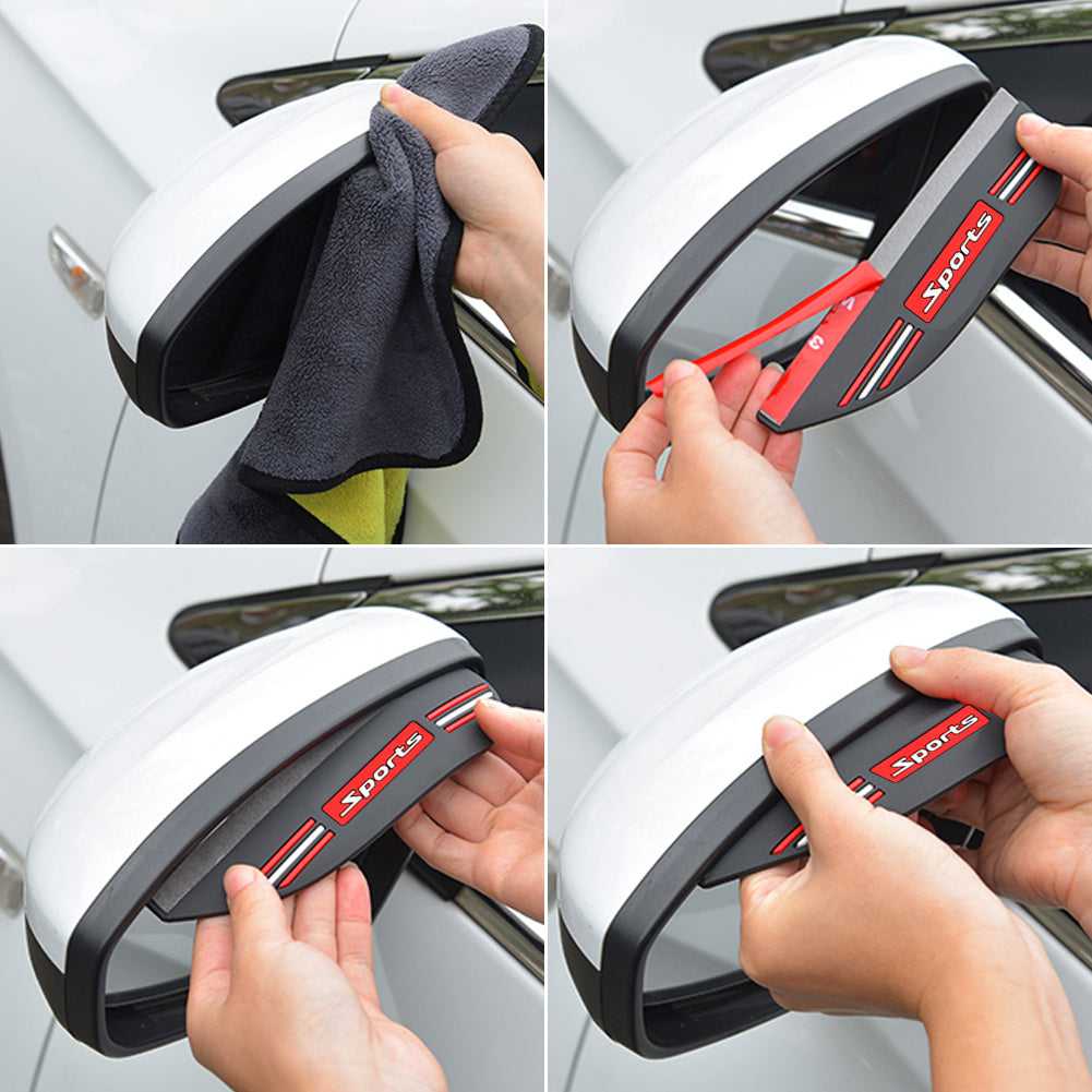 Car Rear view Mirror Rain-proof Eyebrow by VA